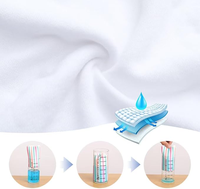 sleepyturtle Pack of 5, Baby Burp Cloths, Soft and Absorbent - Image 4