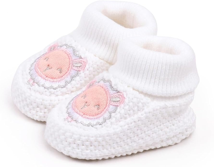 Newborn Baby Boys Girls Cozy Warm Booties Infant Cute Cartoon Knit Soft Socks - Image 5