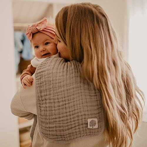Parker Baby Muslin Burp Cloths | 100% Cotton Burping Clothes, Newborn Essential - Image 3