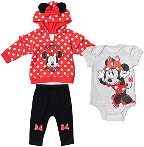 Disney Classics Winnie the Pooh Mickey Mouse Baby Hoodie Bodysuit and Pants 3 by Disney