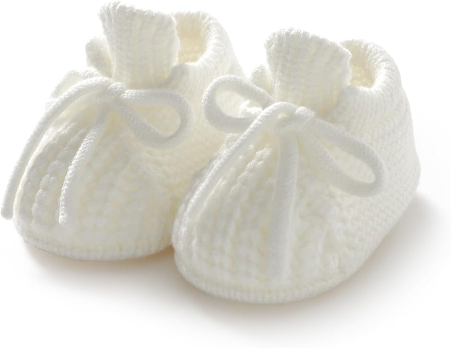 Baby Booties Newborn Baby First Shoes | Cozy Warm Knit Soft Booties by DovFanny