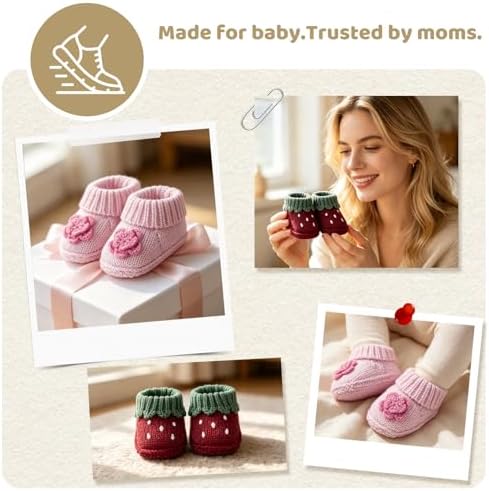 Newborn Knit Booties Soft Baby Sock Boots - Image 4