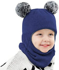 Baby Winter Hat Scarf Set, Unisex Infant Toddler Kids Hat Scarf by GZMM