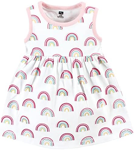 Hudson Baby Infant and Toddler Girls Cotton Dress and Cardigan Set - Image 4