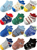 Aroveea Toddler Socks Non Slip Grip Ankle Baby 12 Pack by Aroveea