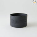 Little Seed Farm Protective Silicone Sleeves for Jars - 2-Pack - Black