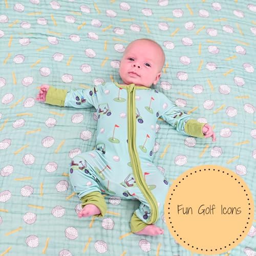 LollyBanks 100% Organic Cotton Muslin Swaddle Blanket, Soft Baby Blankets | 2 - Image 5