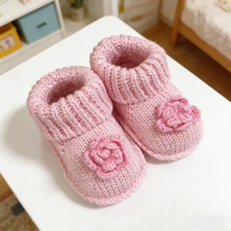 2 pairs Cute Knit Animal Baby Booties - Image 5