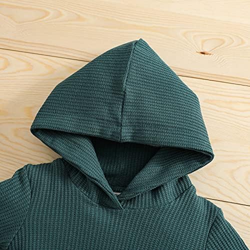 Thorn Tree Newborn Unisex Baby Clothes Set Hooded Long Sleeve Bodysuit Stretchy - Image 3