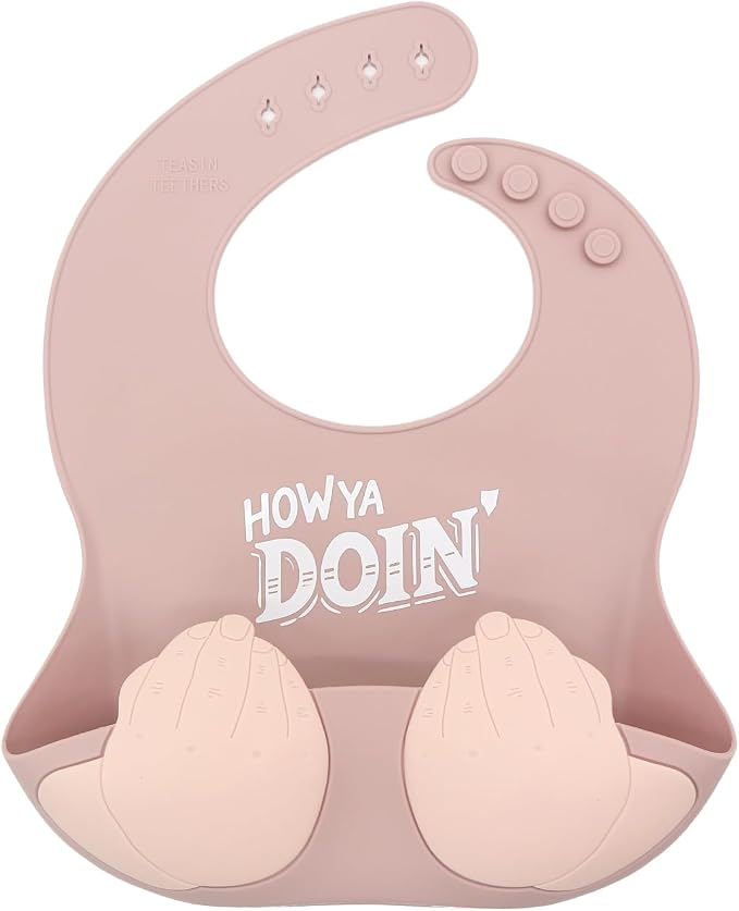 Teasin' Teethers Funny Italian Silicone Baby Bib by Unknown
