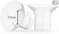 Ameda Breast Pump Flange Insert | 13mm Flange Insert | Ameda Pump Parts | Universal Flange Insert | Compatible with GLO, MYA Joy, MYA Joy Plus and Pearl Breast Pumps | 2 Count