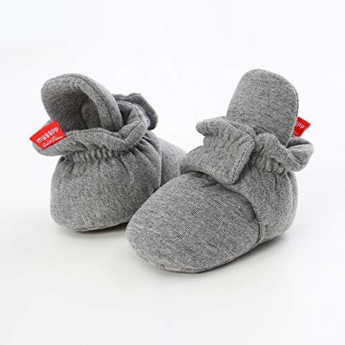 HsdsBebe Unisex Newborn Baby Cotton Booties Non-Slip Sole - Image 4