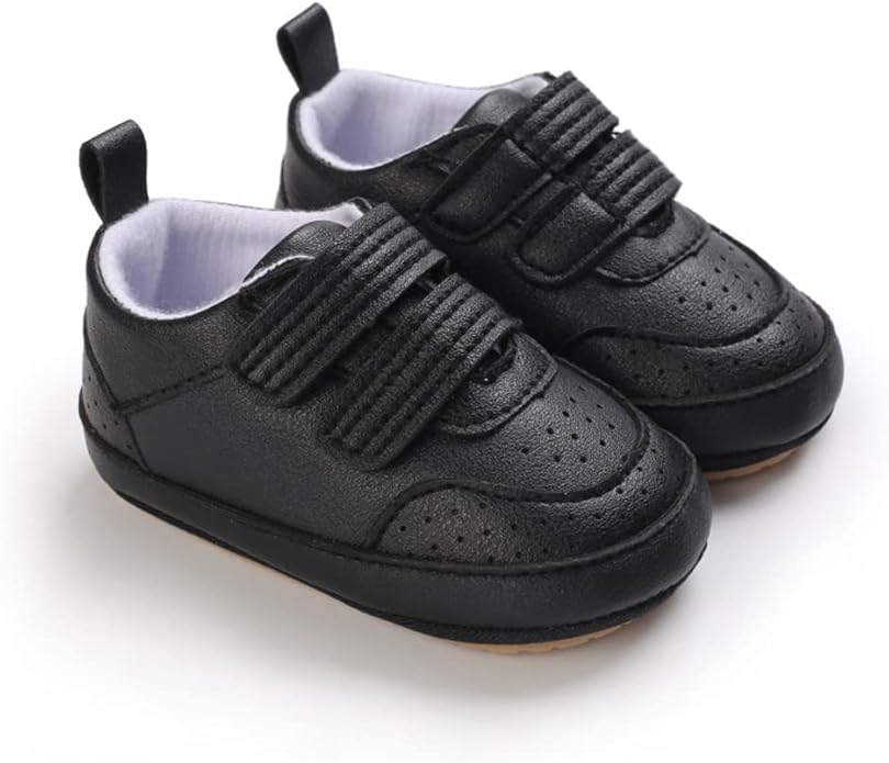 Clowora Baby Boys Girls Shoes Non-Slip Rubber Sole Sneakers Infant First Walking Toddler Crib Shoes Newborn Loafers Flats.