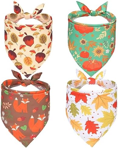 EXPAWLORER Fall Dog Bandana Set by EXPAWLORER
