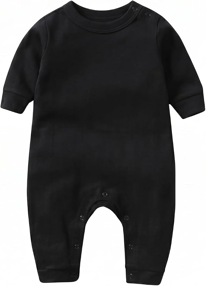 Unisex Baby romper, Long Sleeve 100% Cotton Baby Clothes, Baby Footless Jumpsuit by Jomixa