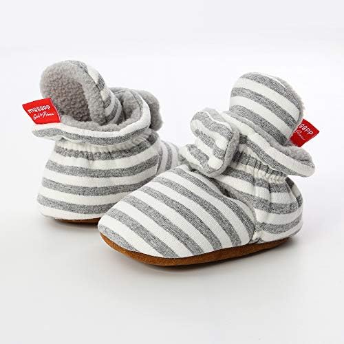 HsdsBebe Unisex Newborn Baby Cotton Booties Non-Slip Sole - Image 5