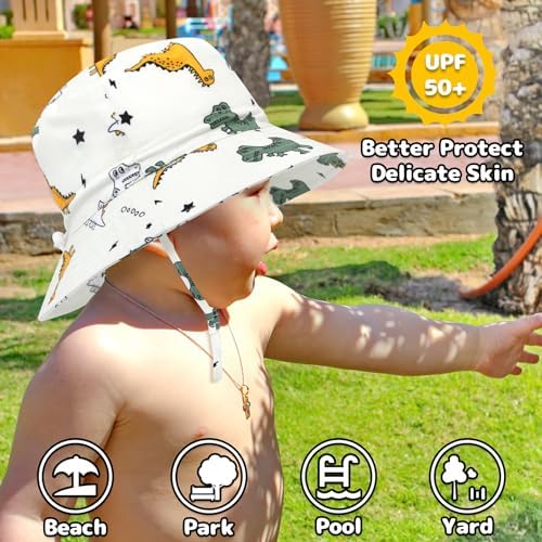 Baby Sun Hat Baby Boy Hats Toddler Hat UPF 50+ Bucket Hat - Image 3