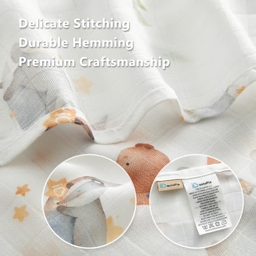 Muslin Baby Swaddle Blankets, Breathable 100% Rayon from Bamboo Receiving - Image 5