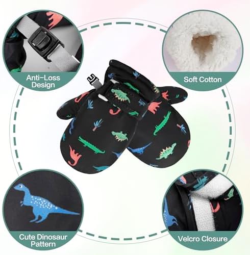 Toddler Mittens Lined Fleece Snow Gloves - Image 2