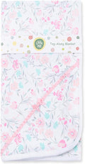 Little Me Blankets for Baby Girls' Watercolor Swaddling Receiving Blanket by LittleMeChildrensApparel