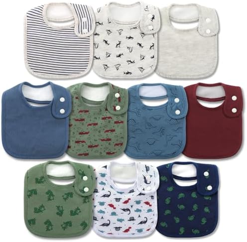 Hakochia Waterproof Baby Bibs Organic Cotton Super Soft and Absorbent by Hakochia