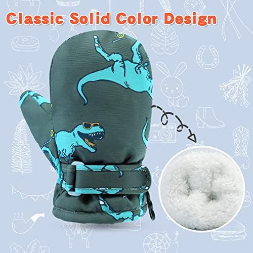 BAVST Toddler Waterproof Mittens Fleece Lined Baby Boys Girls Winter Warm Glove - Image 4