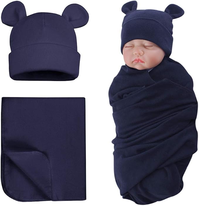 Pesaat Newborn Hospital Hat 0-12Months Preemie Boys Girls Beanie Solid Infant by Pesaat