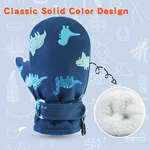 BAVST Toddler Waterproof Mittens Fleece Lined Baby Boys Girls Winter Warm Glove - Image 3