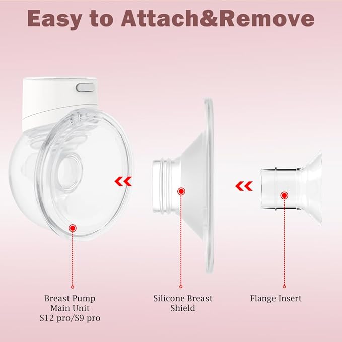 1pcs Silicone Flange 19mm Compatible with Momcozy S12 Pro/S9 Pro/TSRETE S12/kmaier S12 Breast Pump，Flange Wearable Breast Pump Replacement Accessories,Shield 19mm Flange Parts