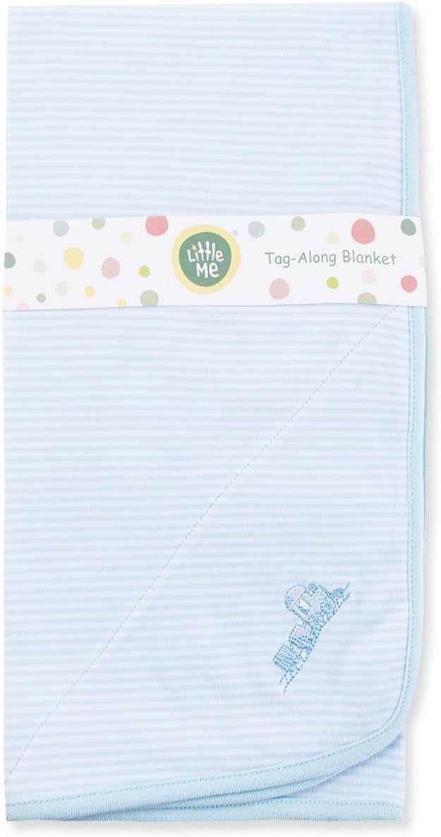 Little Me Blankets for Baby Boys' Thank Heaven for Little Boys' Swaddling by LittleMeChildrensApparel