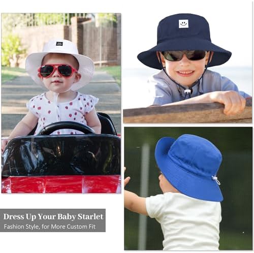Baby Toddler Sun Hat, Kids Summer UPF 50+ Foldable Beach Bucket Hat - Image 7