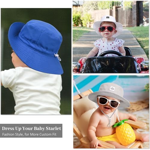 Baby Toddler Sun Hat, Kids Summer UPF 50+ Foldable Beach Bucket Hat - Image 7