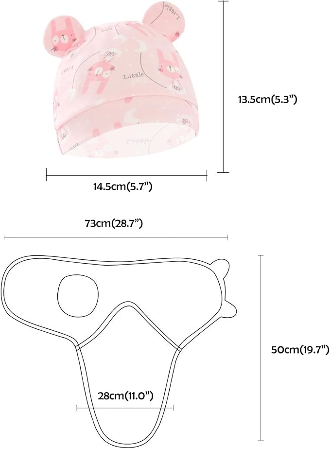 3-Pack Baby Swaddles for Newborns Girls - Image 2