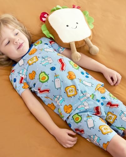 babee Reshinee Bamboo Viscose Toddler Boys Pajamas Set, Short Sleeve Kids - Image 3