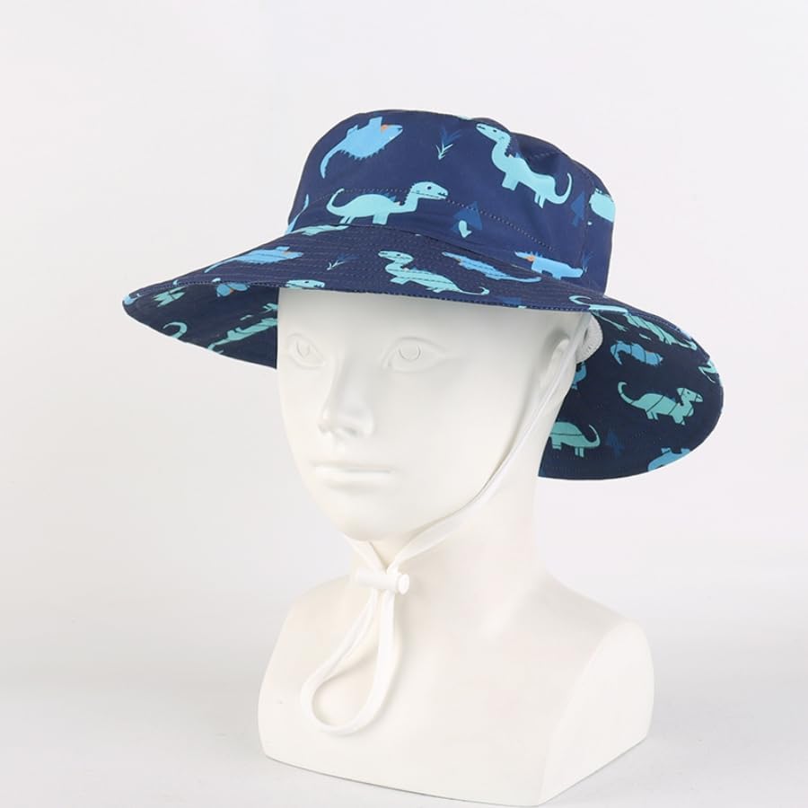 LANGZHEN Sun Protection Hat for Kids Toddler Boys Girls Wide Brim Summer - Image 3