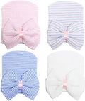 DRESHOW BQUBO 4 Pack Newborn Hospital Hat Infant Baby Hat Cap by DRESHOW