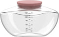 1 Pack Breastmilk Collection Replacement Accessories for Momcozy Upgraded Mobile Flow M9, Upgraded M9 Milk Container with Red Silicone Cap, Not Mom Cozy Original Parts