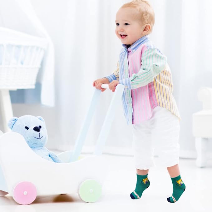 Tphon Non Slip Kids Toddler Socks - Image 3