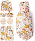 DRESHOW BQUBO Baby Girl Newborn Floral Receiving Blankets by DRESHOW