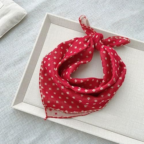 Double Layers Two Tones Dog Cotton Bandana Bibs Scarf DCB07 R&B - Image 5