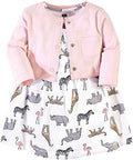 Hudson Baby Infant and Toddler Girls Cotton Dress and Cardigan Set by HudsonBaby