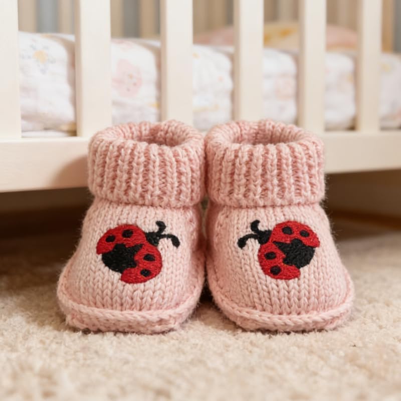 2 pairs Cute Knit Animal Baby Booties - Image 5