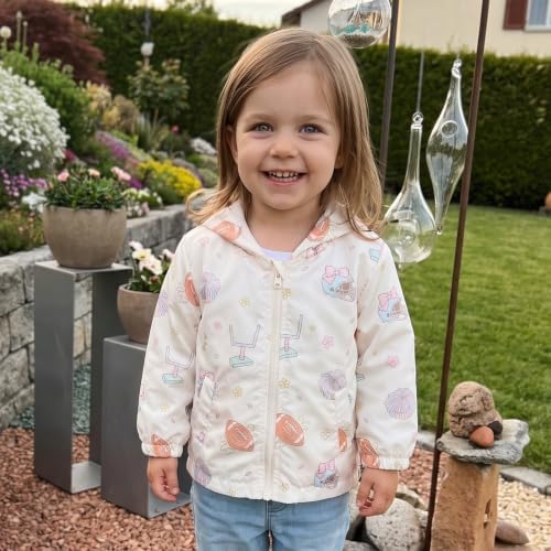 Toddler Baby Girl Windbreaker Jacket Zip Up Hoodie Long Sleeve Sweatshirt - Image 3