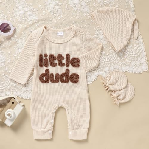 GRNSHTS Newborn Baby Boy Romper Coming Home Outfits Letter Print Bodysuit - Image 2