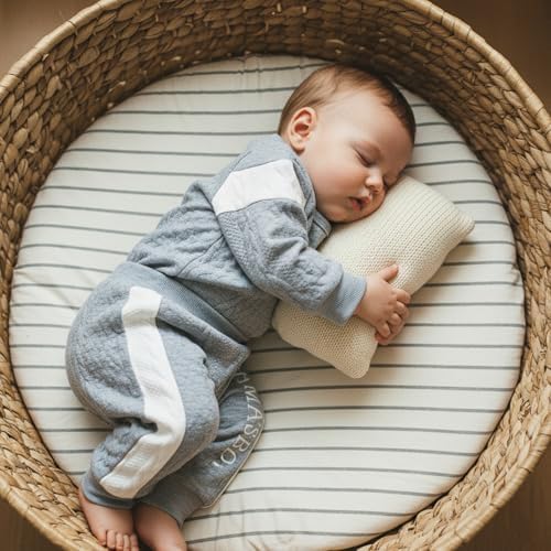 Giraropa Newborn Baby Boy Clothes Rib Knit Romper Jumpsuit Solid Sweater - Image 4