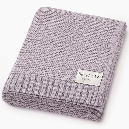 Heritage Knit Organic Swaddle Blanket by BleuLaLa