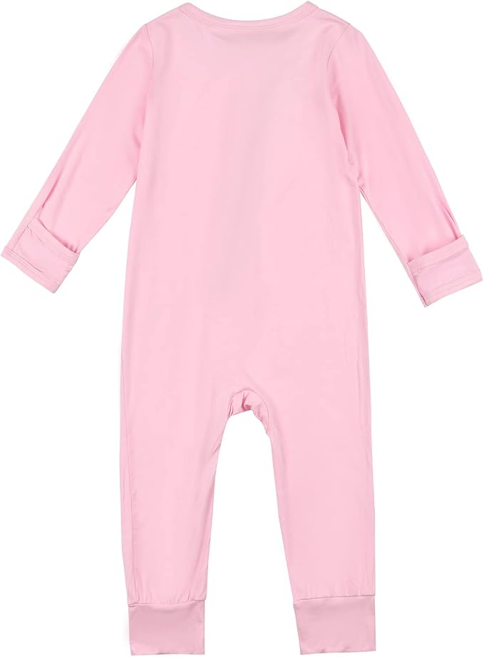 Aablexema Unisex Rayon of Bamboo Baby Footless Pajamas Romper - Image 2