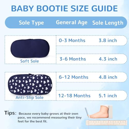 Pro Goleem Unisex Cotton Baby Booties, Warm Cozy Stay-On Baby Slippers - Image 7