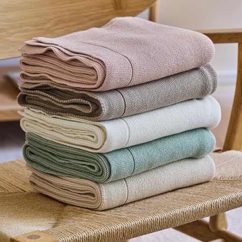 Receiving Blankets, 100% Organic Cotton Knit, Newborn Baby Swaddle | - Image 6