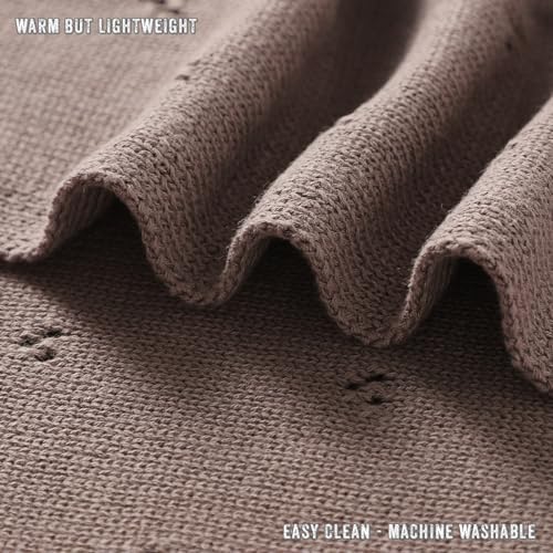 100% Luxury Organic Cotton Pointelle Knit Baby Blanket – Refined Lightweight - Image 6